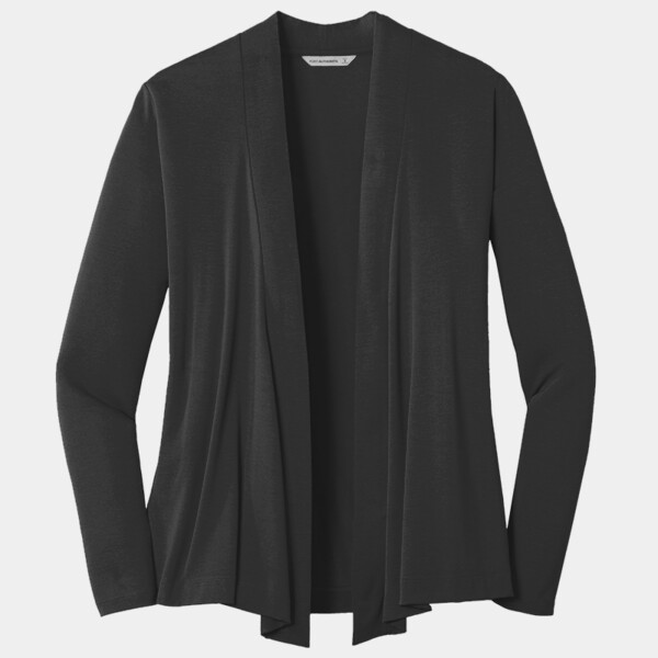 Custom No Minimum Port Authority Ladies Concept Open Cardigan L5430 Front View