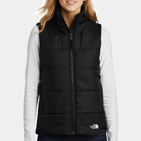 Custom No Minimum The North Face Ladies Everyday Insulated Vest NF0A529Q Front View