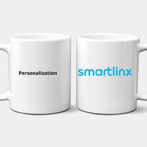 Personalized  - 20 oz. Insulated Stainless White Travel Mug w/Slider Lid - 11 oz full color printed ceramic mug Thumbnail