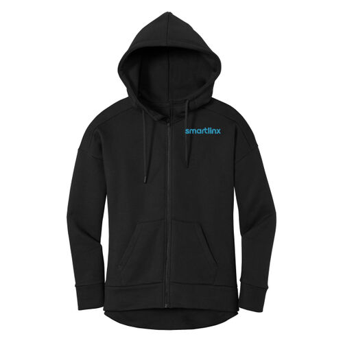 EMB  - Women's Perfect Weight ® Fleece Drop Shoulder Full Zip Hoodie Thumbnail