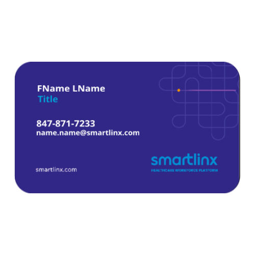Personalized Logo Back - Smartlinx  Matte Round Edge Business Cards Thumbnail