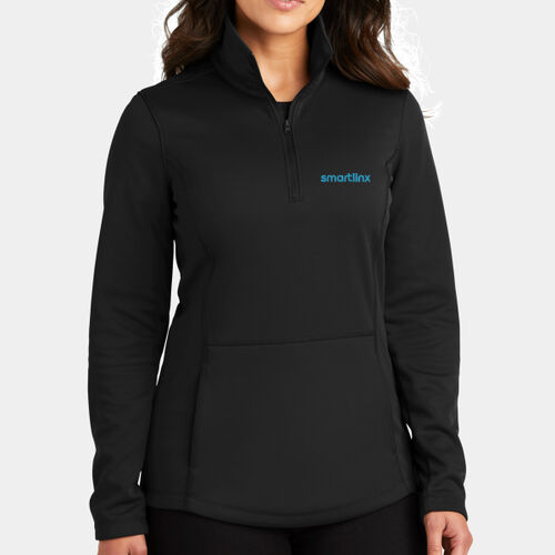 Embroidered  - Ladies Smooth Fleece 1/4 Zip Thumbnail