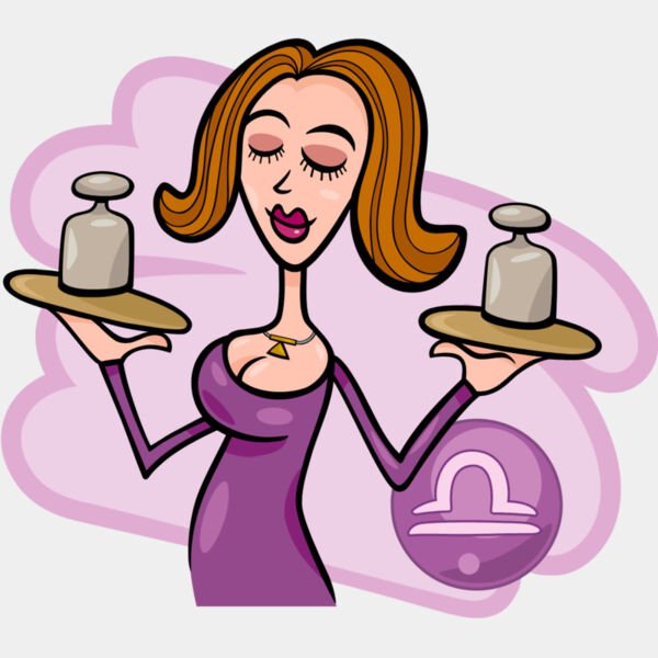 Libra Scales Drinks Lady 1 Thumbnail