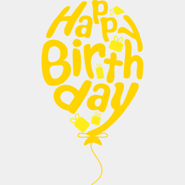 Birthday Balloon Text 1 Thumbnail