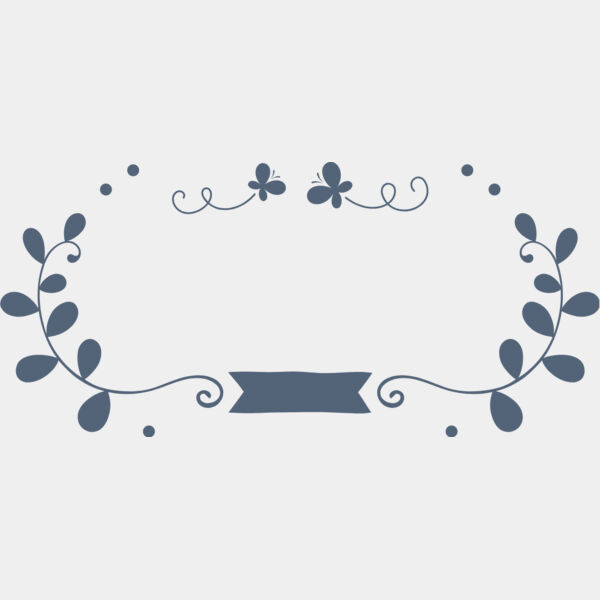 Floral Wedding Wreath Butterfly Ribbon 1 Thumbnail